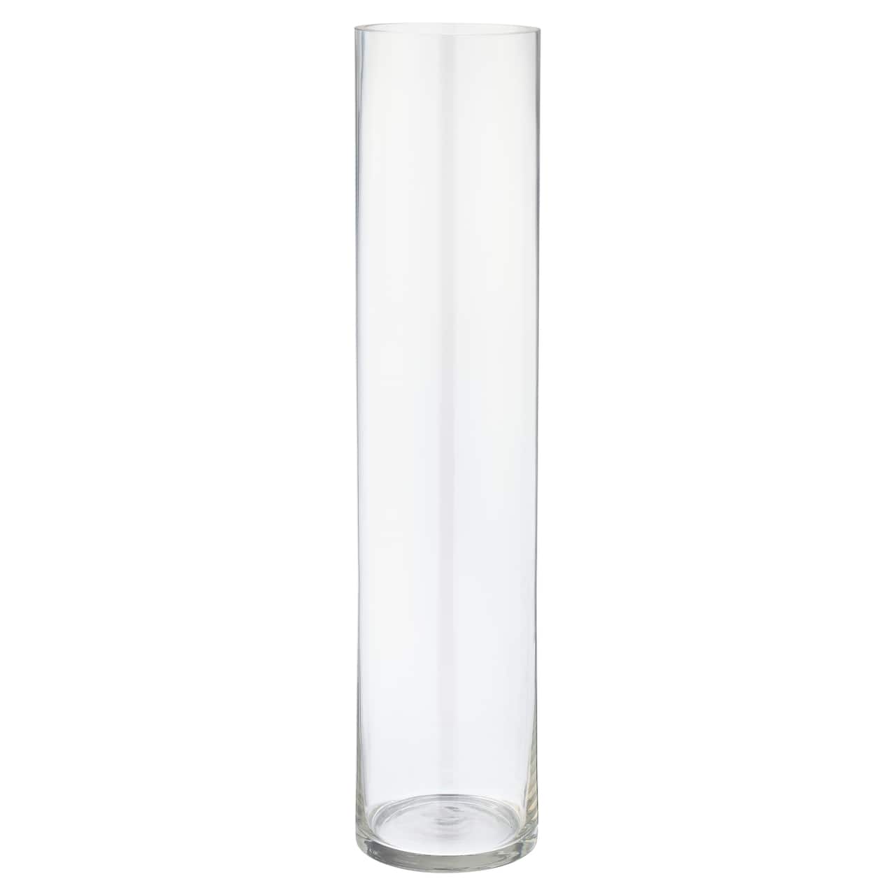 Ashland&#x2122; Cylinder Glass Vase, 18&#x22;